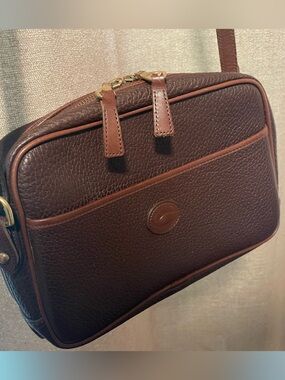 Vintage Dooney & Bourke - all weather leather camera bag.